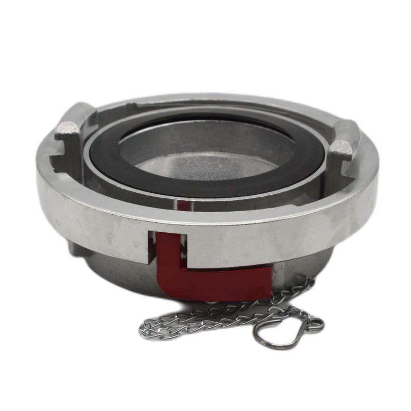 STORZ A DN 110 KA 133 Blindkupplung mit Kette / Verriegelung Saug Bau Feuerwehr Schlauch Aluminium - PN 16 bar
