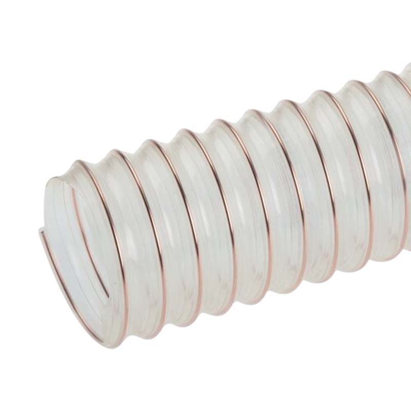 30 mm PU Saug Ansaug Druck Spiral Flex FDA Lebensmittel Schlauch - Wandstärke 0,4 mm  - PN 0,60 bar