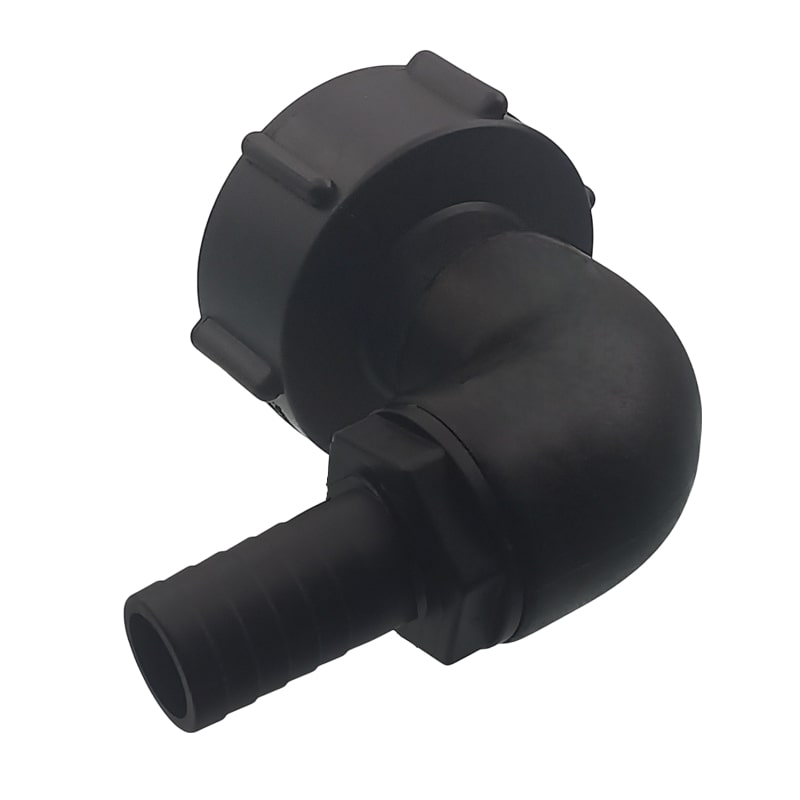 S60 x 6 IBC Winkel 90° Adapter Tülle Stutzen 19 mm 3/4" Container Fass Tank Zubehör PN 10 bar