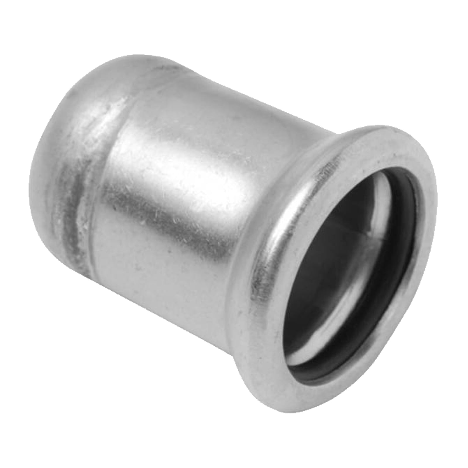 54 mm End Verschluss Stopfen Press Muffe Edelstahl AISI 316 Fittings PN 16 bar