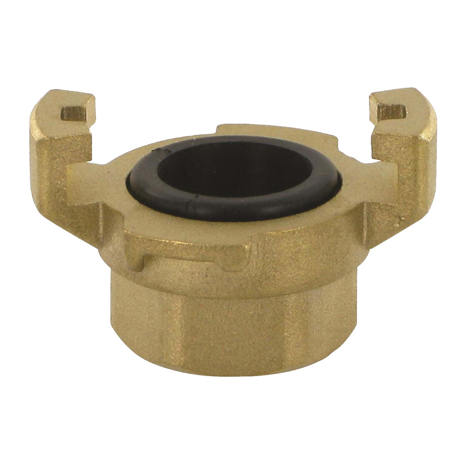 1" Pressluft Klauen Kupplung Express Messing Abstand 41 mm BSPP Innengewinde IG - PN 10 bar