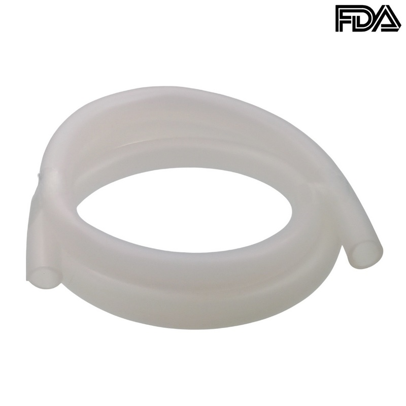 1 x 3 mm Silikon Silicon Industrie Schlauch transparent talkumiert Lebensmittel FDA