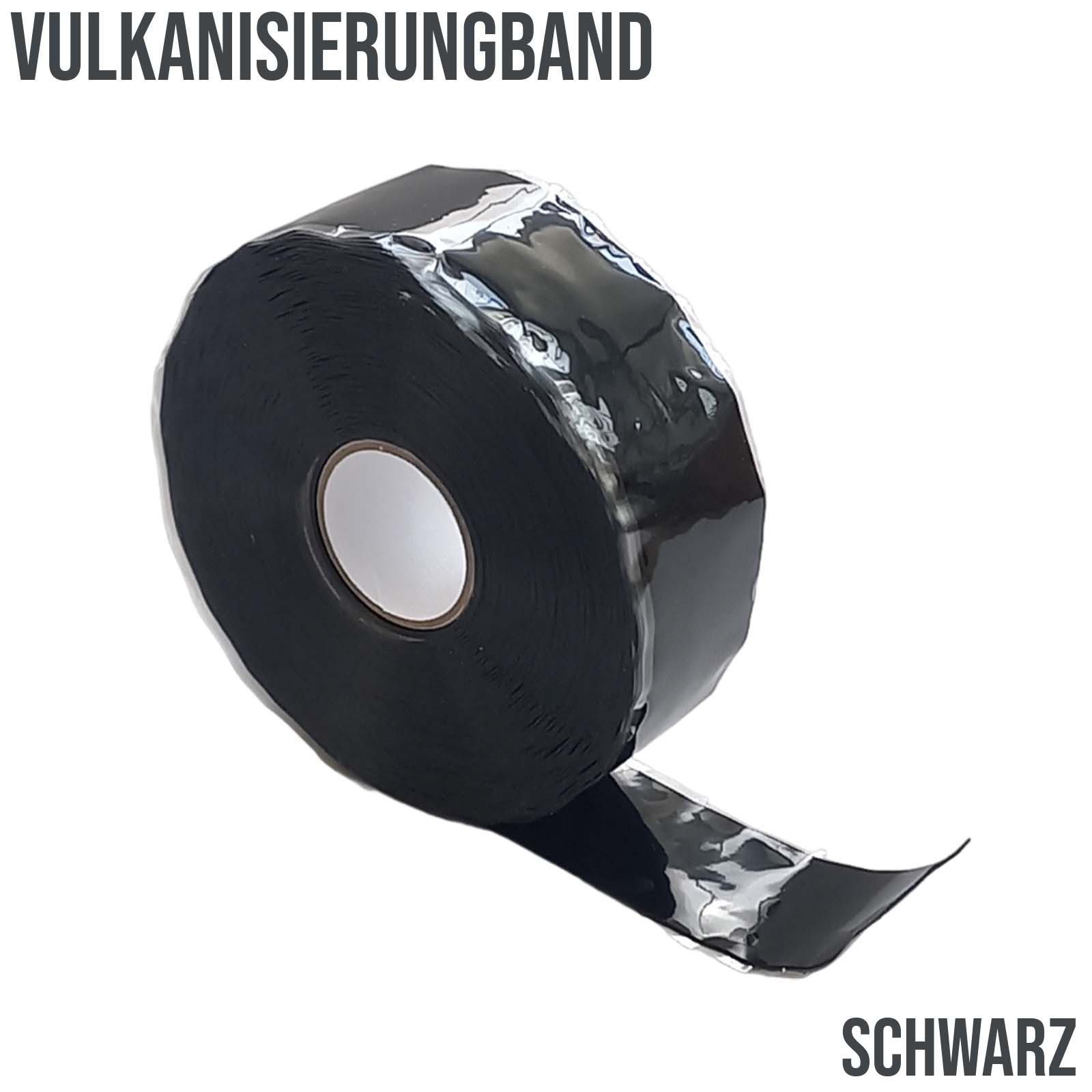 10 m Silikon Vulkanisierungs Band Tape Feuer Schutz Schlauch schwarz
