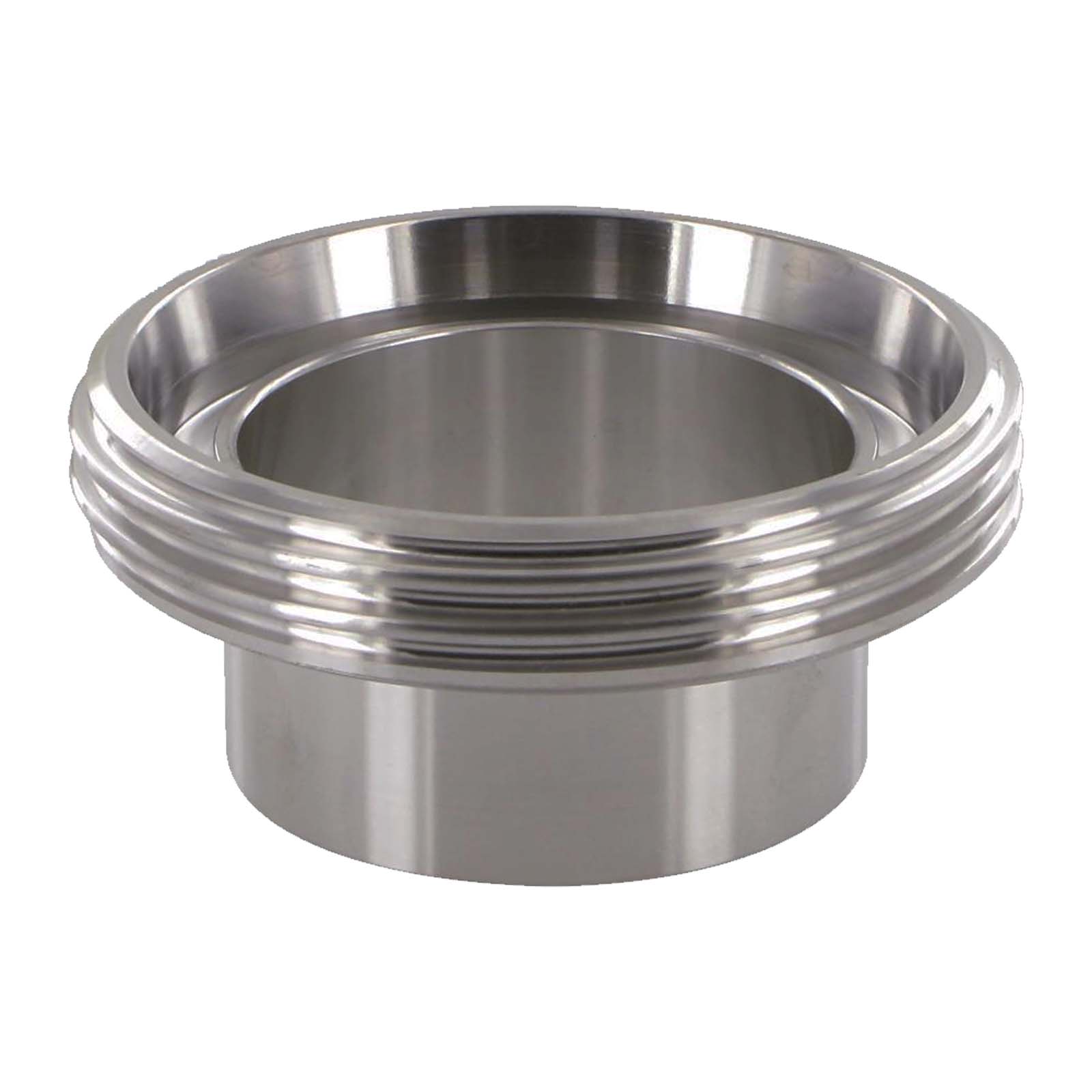 DN 100 Milchrohr Verschraubung DIN 11851 VT Vaterteil Stutzen Außengewinde Anschweißende ID x AD 100 x 104 mm - PN 25 bar