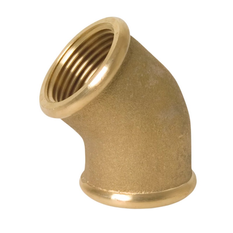 2" Winkel 45° Nr. 120 Innen x Innengewinde IG Messing Fittings PN 40 bar