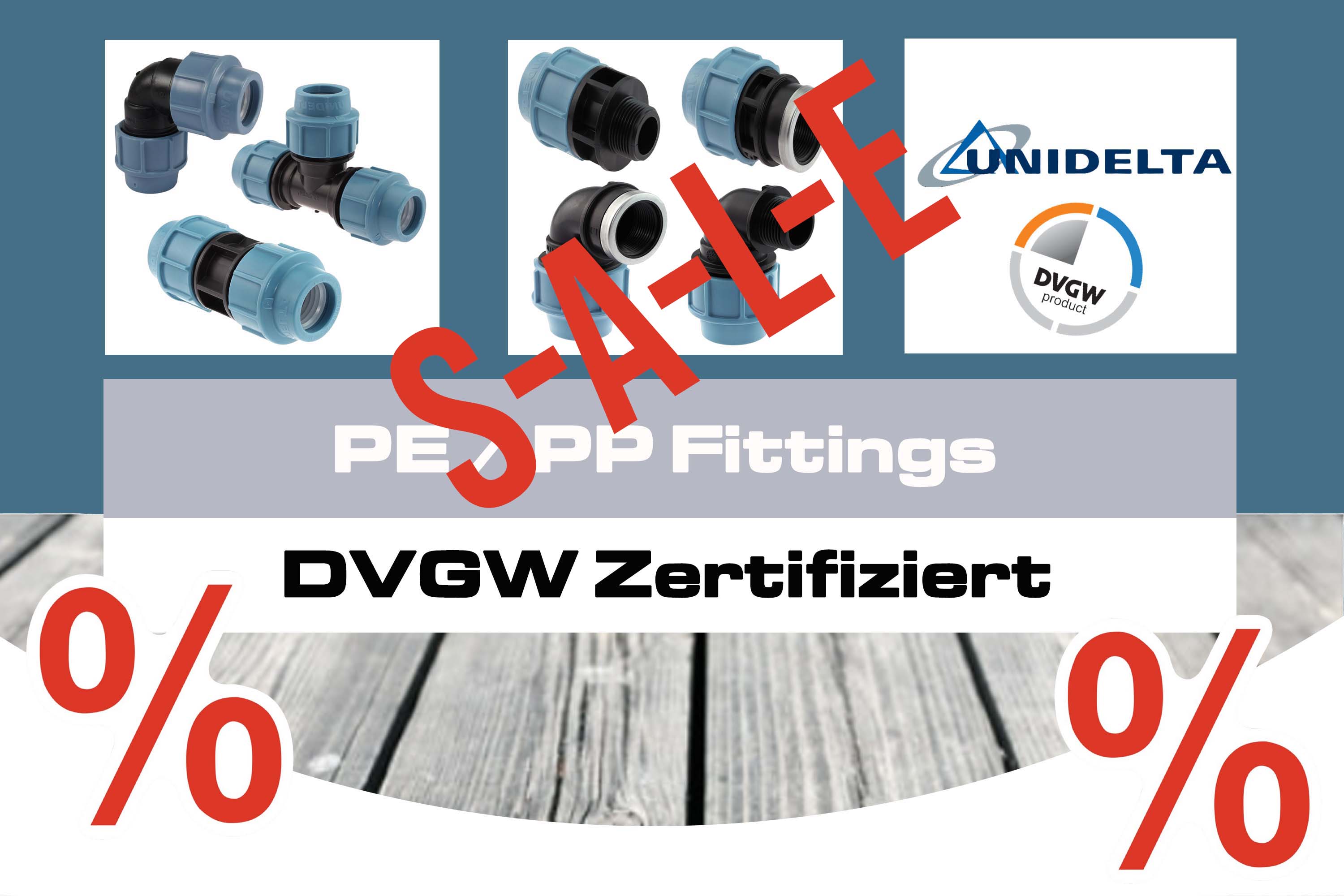 S-A-L-E (%) PE / PP Fittings (Unidelta)