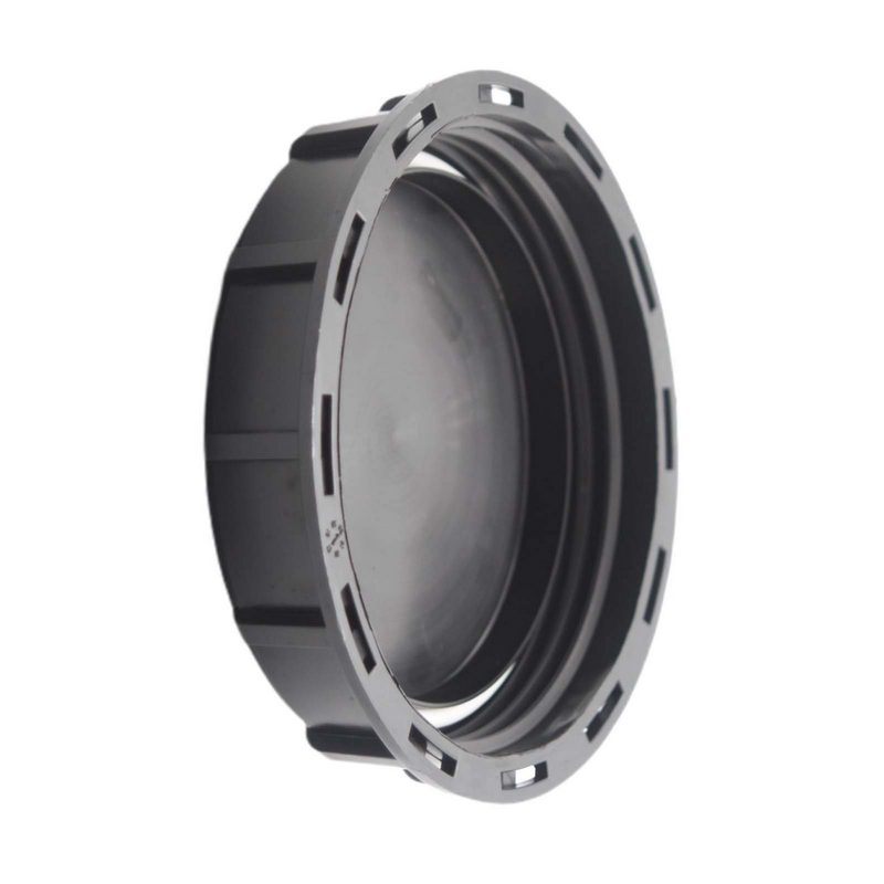 S100 x 8 (AD 115 mm) IBC Container Kappe Verschluss Deckel Einlass Staukappe Zubehör - schwarz