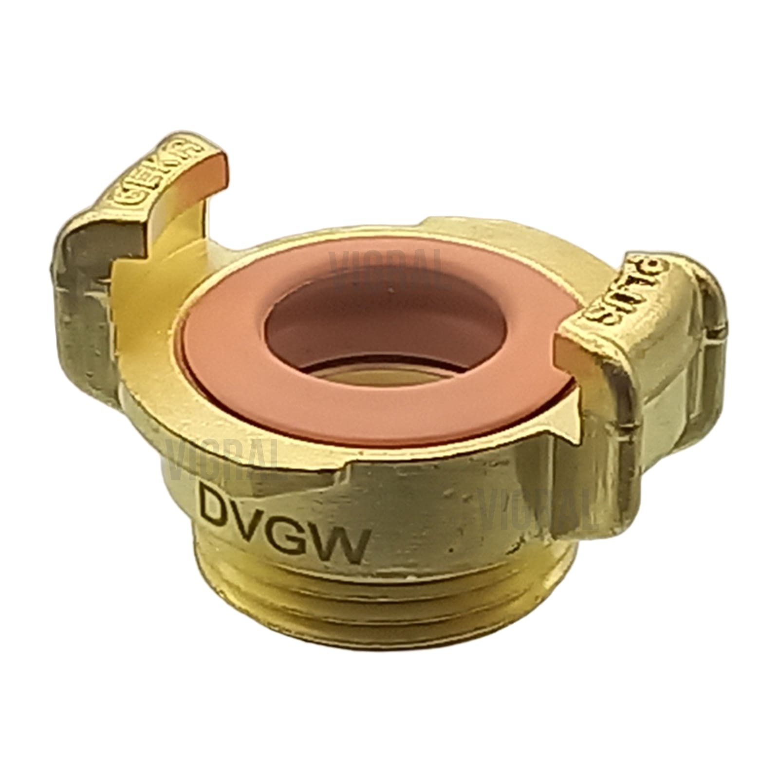 3/8" GEKA plus Schnell Kupplung Gewindestück Außengewinde AG Messing KTW-A DVGW - PN 40 bar