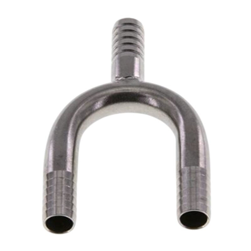 9 mm - 3/8" Zoll 90° Y-Stück Schlauch Verbinder Verteiler Tülle Kupplung Reparatur Edelstahl VA 1.4301