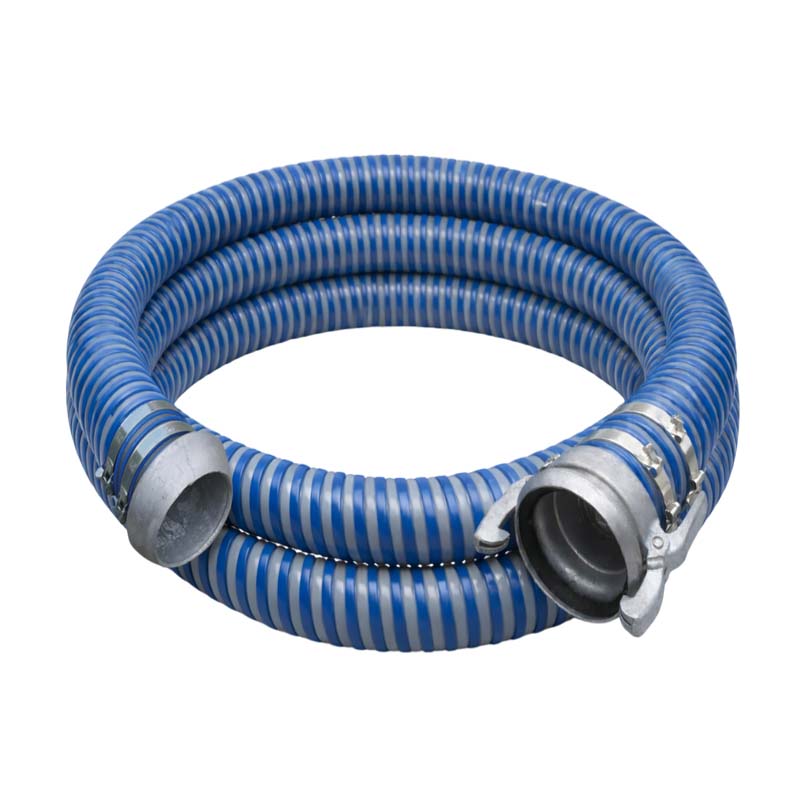 152 mm PVC Saug Druck Gülle Schlamm Schlauch Kardan DN 159 V-Teil M-Teil - 6 m