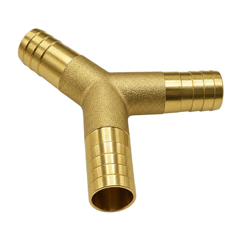 19 mm - 3/4" Zoll 90° Y-Stück Schlauch Verbinder Verteiler Tülle Kupplung Reparatur Messing PN 10 bar