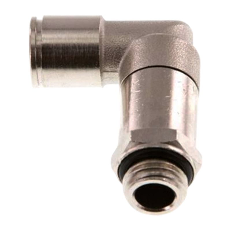 4 mm x 1/8" Pneumatik Steck Verbinder Winkel 90° lang IQS MSV Messing Außengewinde zylindrisch - PN 16 bar