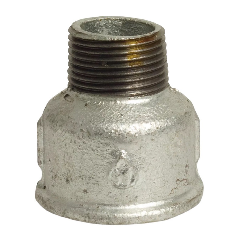 1/2" x 1/4" Gusseisen Temperguss Reduziermuffe Nr. 246 Innen x Außengewinde DVGW PN 25 bar