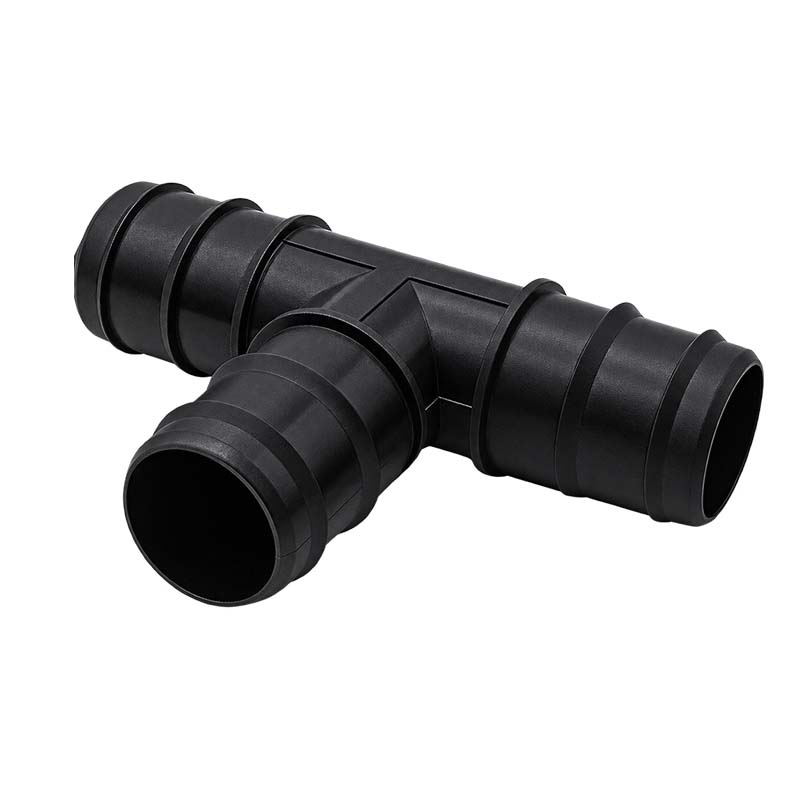 32 mm T-Stück PP Schlauch Tülle Stutzen Verbinder Pool Schlauch schwarz - PN 4 bar