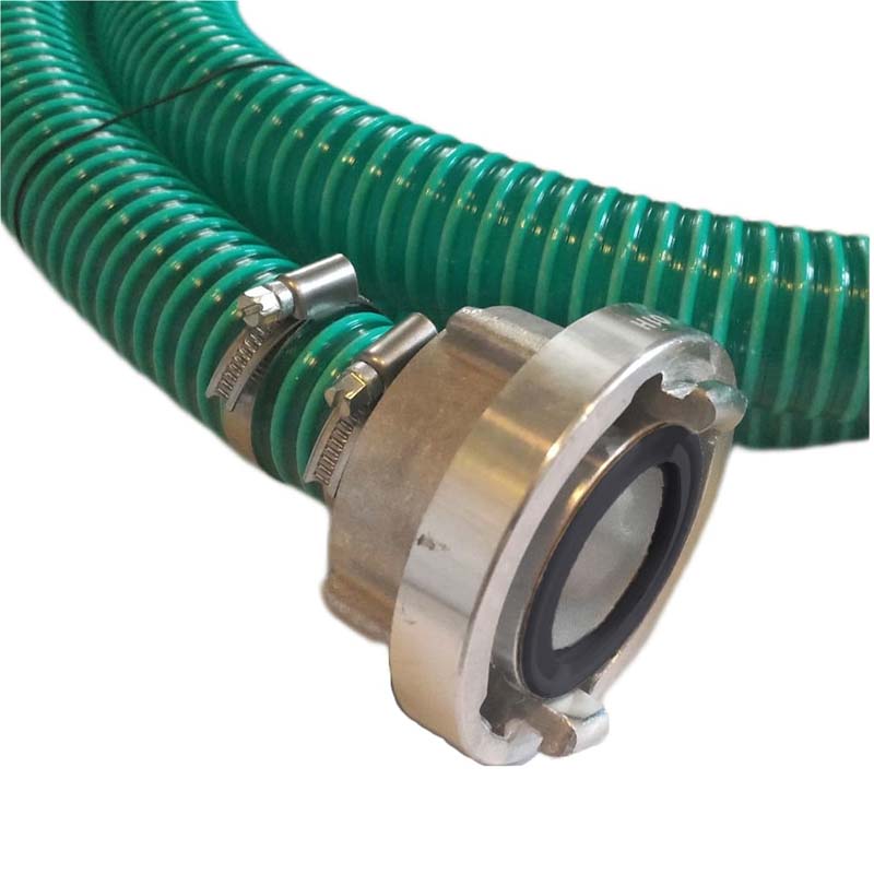 STORZ D DN25 KA31 - 25 mm 1" PVC Saug Ansaug Pumpen Spiral Schlauch PN 5 bar grün - 2 m Rolle
