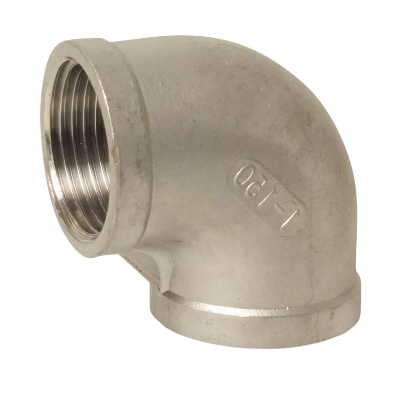 1/4" Edelstahl Fitting V4A AISI 316 Nr. 90 - Winkel 90° Innengewinde IG - PN 16 bar