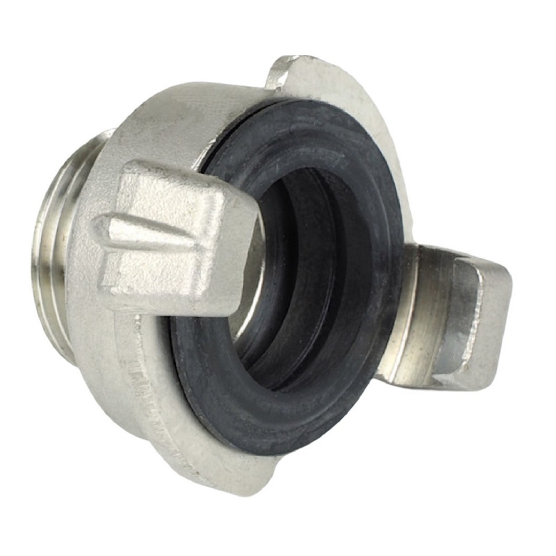 3/4" Edelstahl AISI 316 Schlauch Schnell Kupplung Außengewinde AG  (GEKA kompatibel) - PN 12 bar