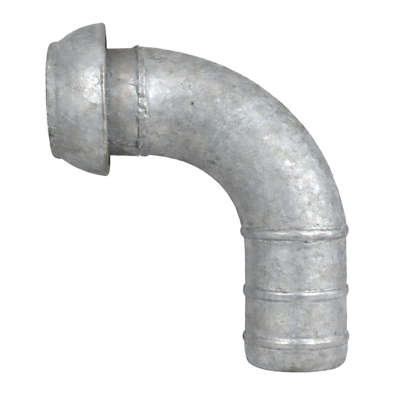 DN 159 Kardan Perrot Kupplung Bogen 90° V-Teil mit Tülle Stutzen 152 mm Gülle Schlamm Schlauch