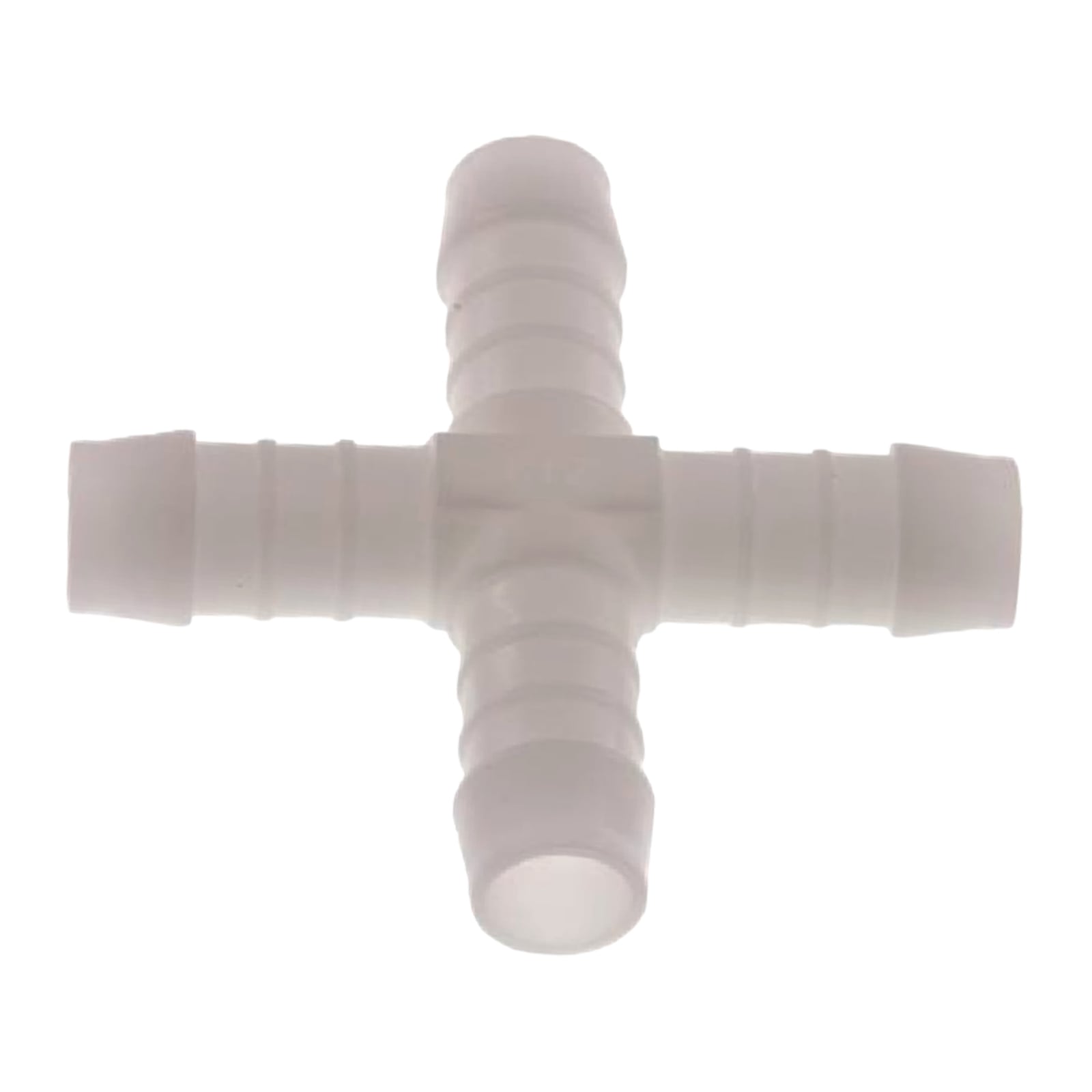 4 mm POM Kreuz Schlauch Verbinder Stutzen Tülle Kupplung Fitting weiss PN 10 bar