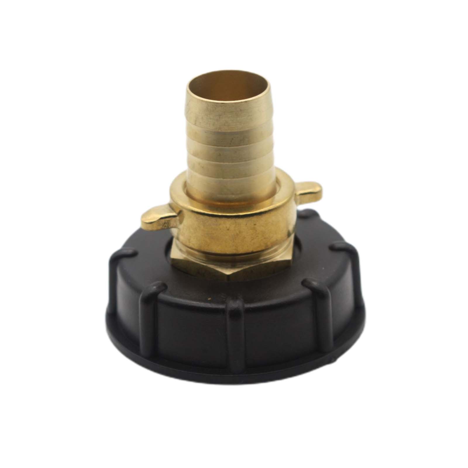 S60 x 6 IBC Adapter auf 1" Doppelnippel + 2/3 Tülle 1" (25mm) Container Tank Zubehör