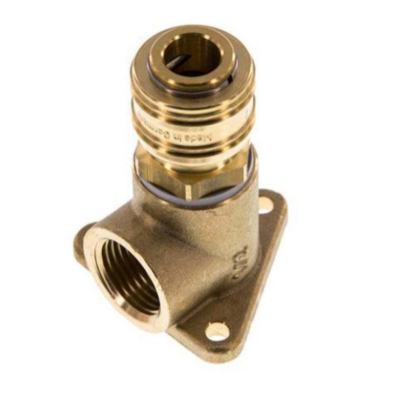 3/4" Wand Verteiler Dose Innengewinde IG auf 1-fach Kupplungdose NW 7,2 Messing