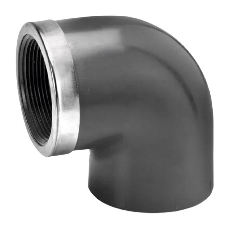 110 mm VDL PVC Klebe Fitting Winkel 90° Innengewinde IG 110 mm x 4" - PN 16 bar