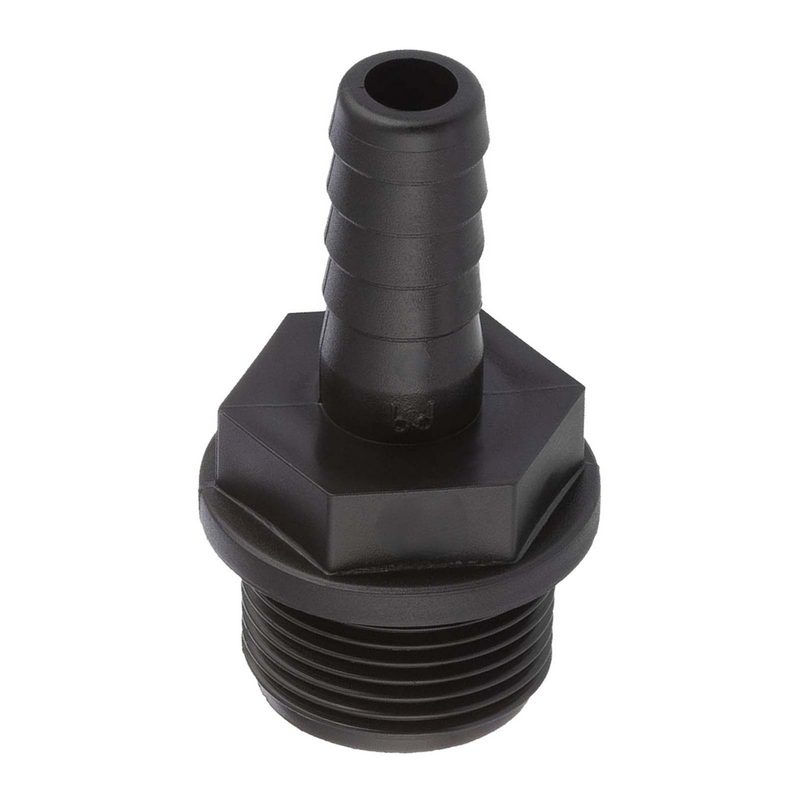 13 mm x 3/4 " PP Gewinde Fitting Schlauch Tülle Stutzen Außengewinde AG - PN 6 bar