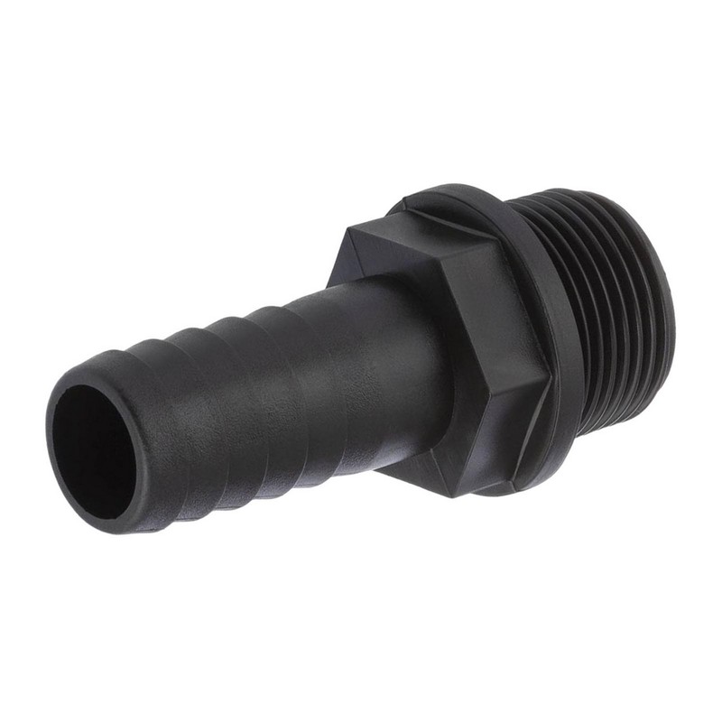 20 mm x 3/4 " PP Gewinde Fitting Schlauch Tülle Stutzen Außengewinde AG - PN 6 bar