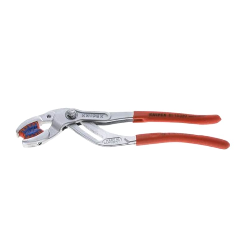 250 mm Siphon Zange verchromt Tauchkunststoffgriffe Knipex
