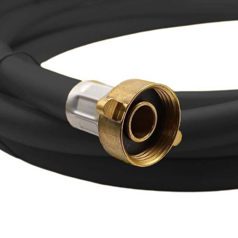 5 m Heizungs Füll Wasser Heizkörper Radiator Sanitär Schlauch schwarz - 3/4" Anschluss - PN 8 bar