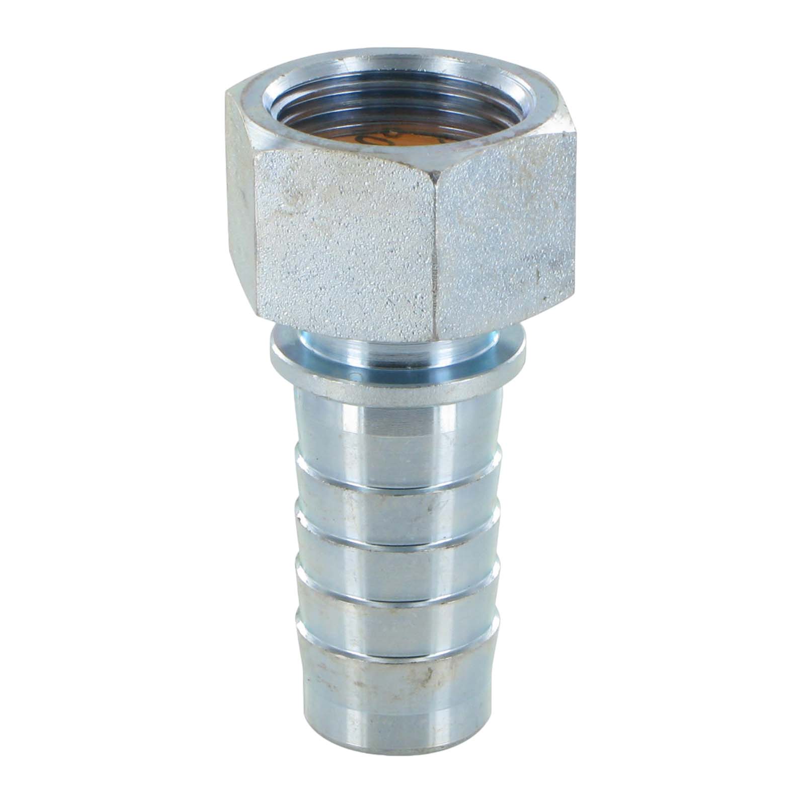 2" Dampfschlaucharmatur Innengewinde Sicherungsbund Stahl verzinkt Stutzen Tülle 51 mm - PN 18 bar