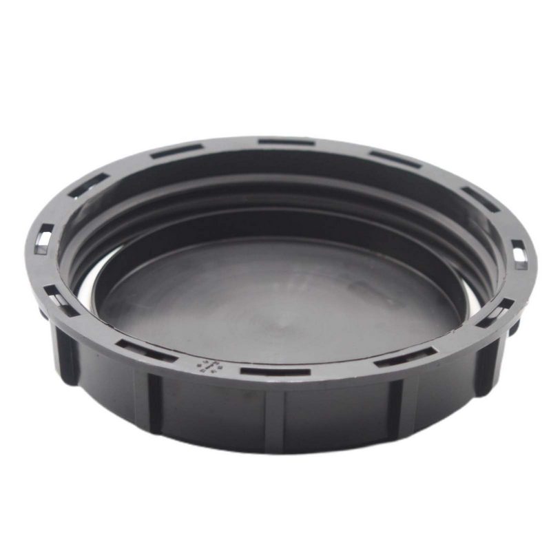 S100 x 8 (AD 115 mm) IBC Container Kappe Verschluss Deckel Einlass Staukappe Zubehör - schwarz