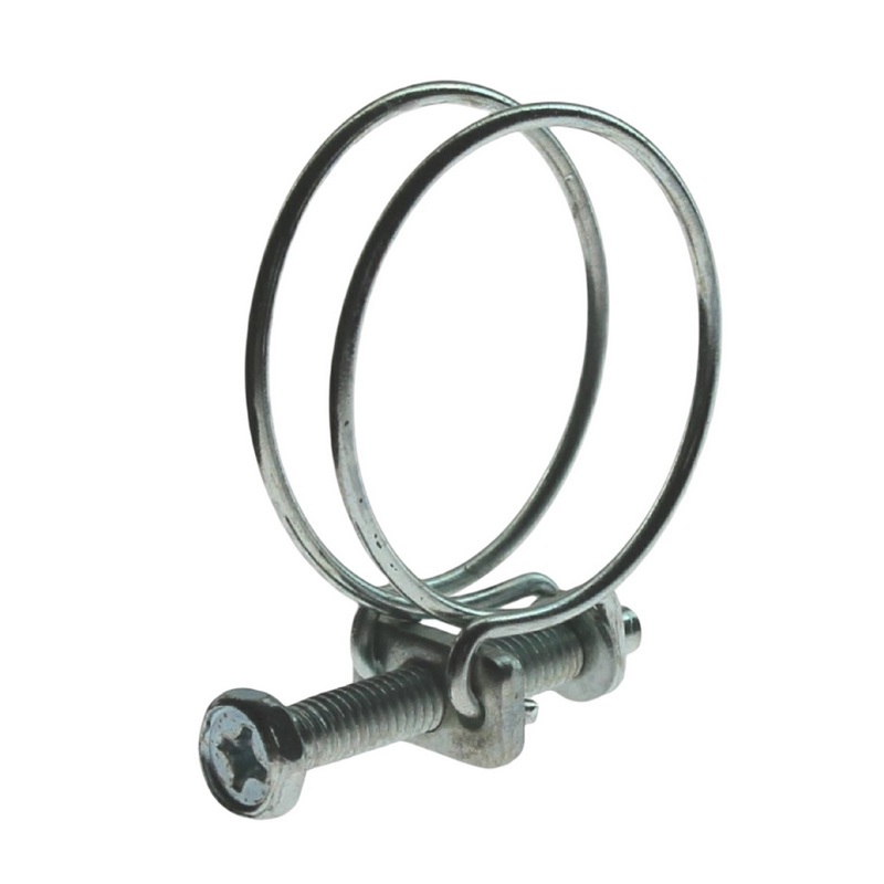 41 - 46 mm 2-Draht Schlauch Schelle W1 Stahl verzinkt Schraube M6 x 40 Draht 2,0 mm