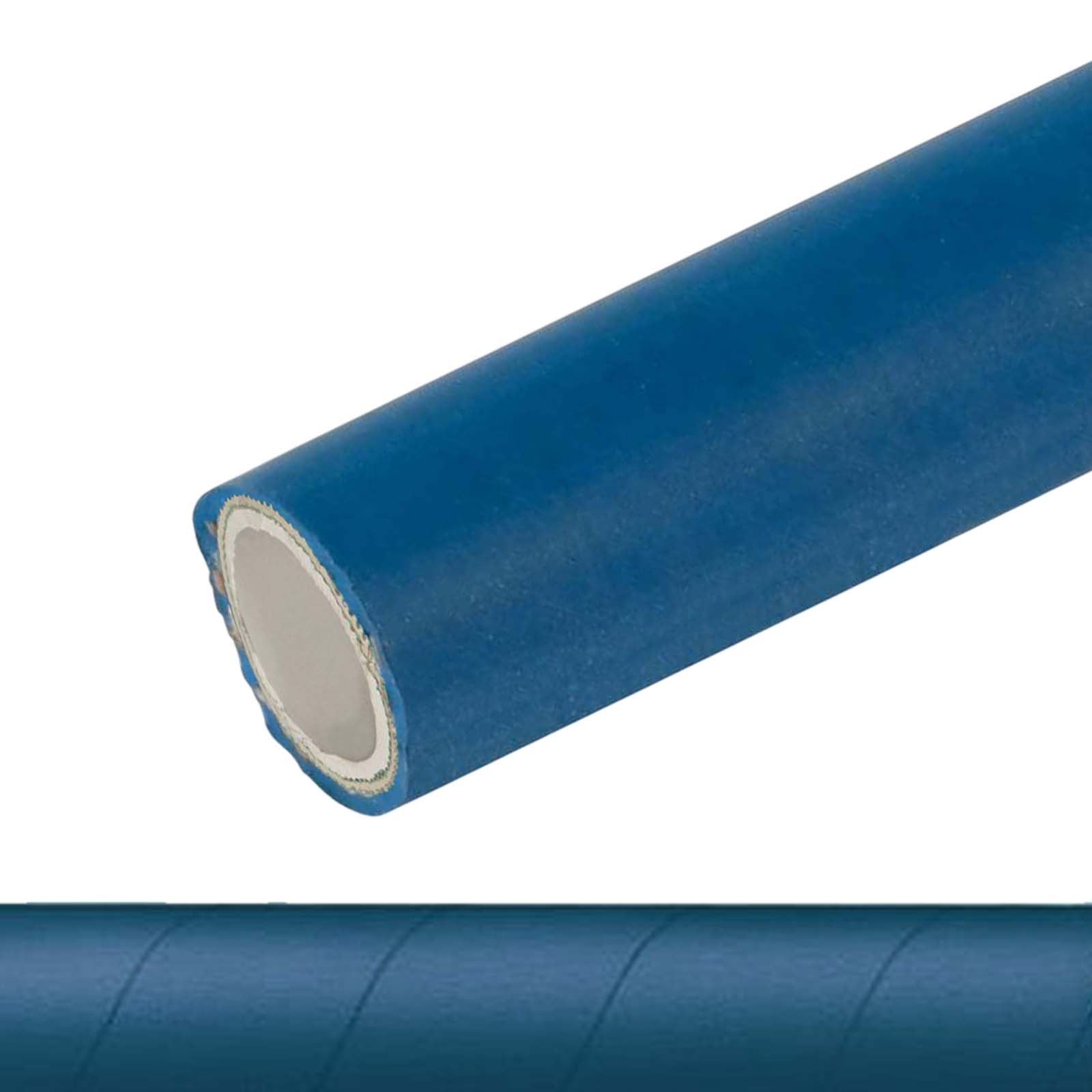 38 mm 1 1/2" Molkerei Lebensmittel Schlauch leicht BfR FDA NBR NVC blau weiß - PN 10 bar - 40 m Rolle 