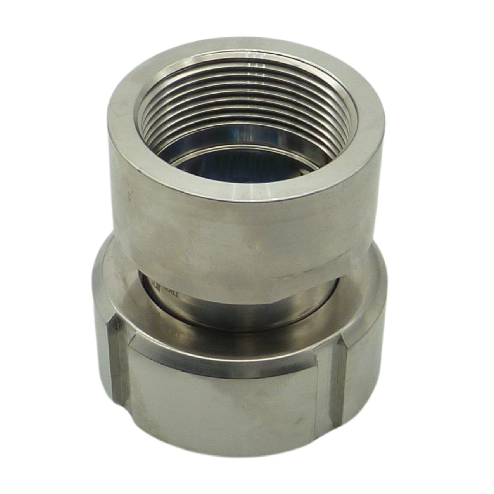 S60 x 6 IBC Adapter mit Innengewinde IG 3" Edelstahl AISI 316 Container Fass Tank Zubehör PN16 bar