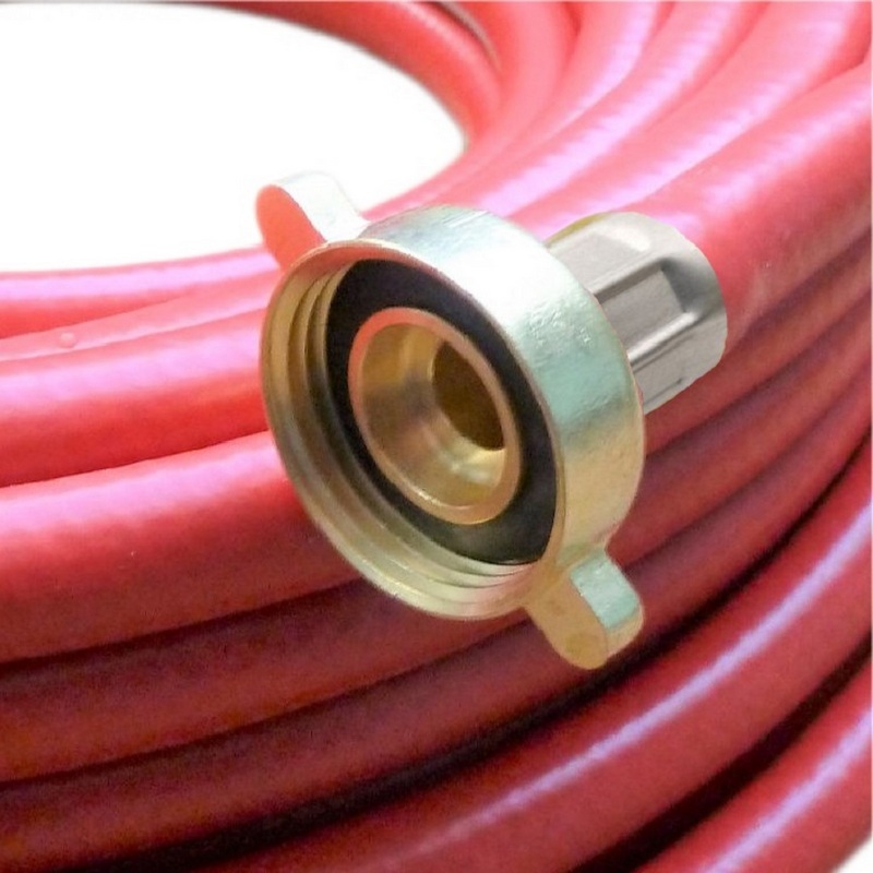 2,5 m Heizungs Füll Wasser Heizkörper Radiator Sanitär Schlauch rot 3/4" Anschluss - PN 8 bar