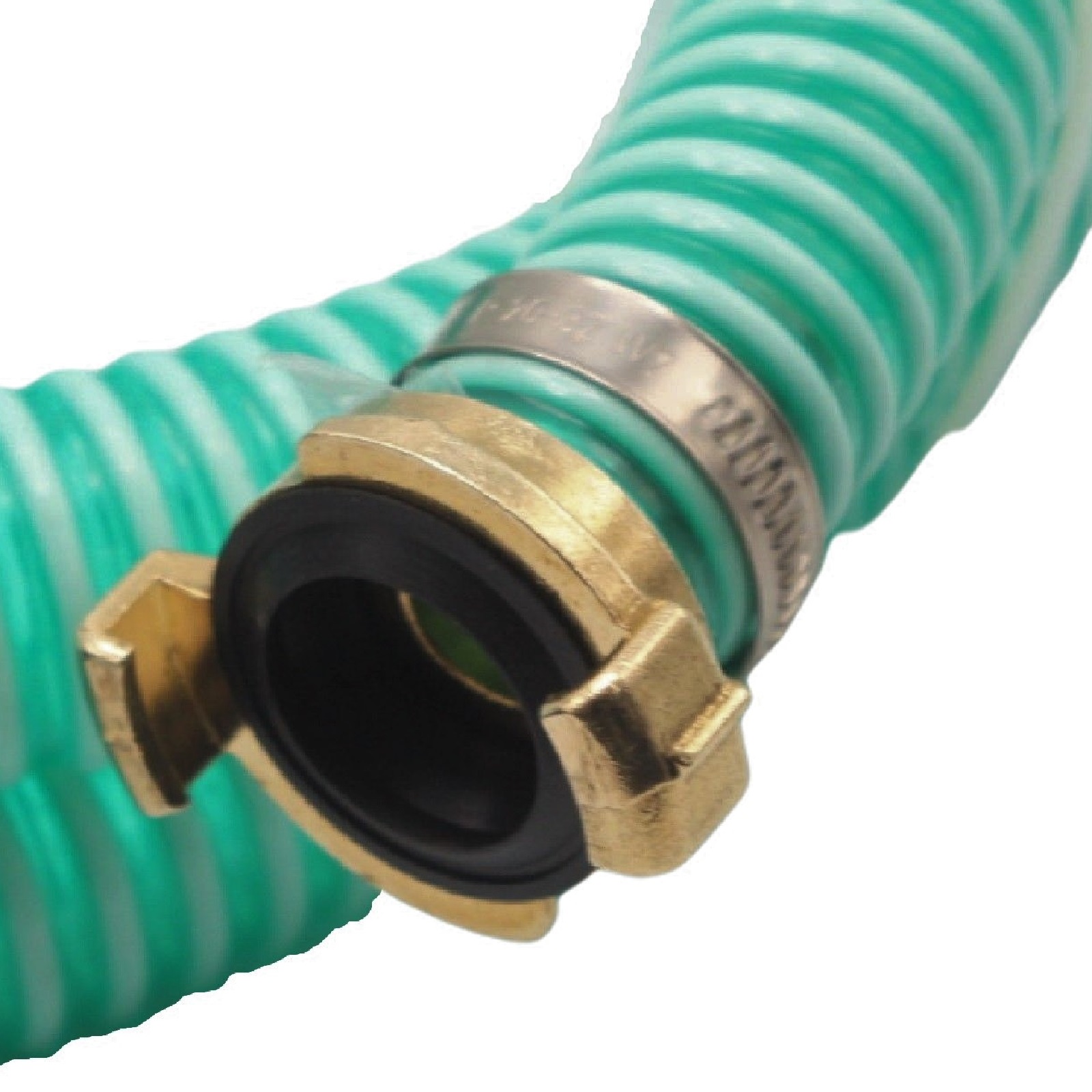32 mm 1 1/4" Zoll Ansaug Saug Schlauch Pumpen Garnitur schwimmende Entnahme Schnellkupplung grün - 8 m
