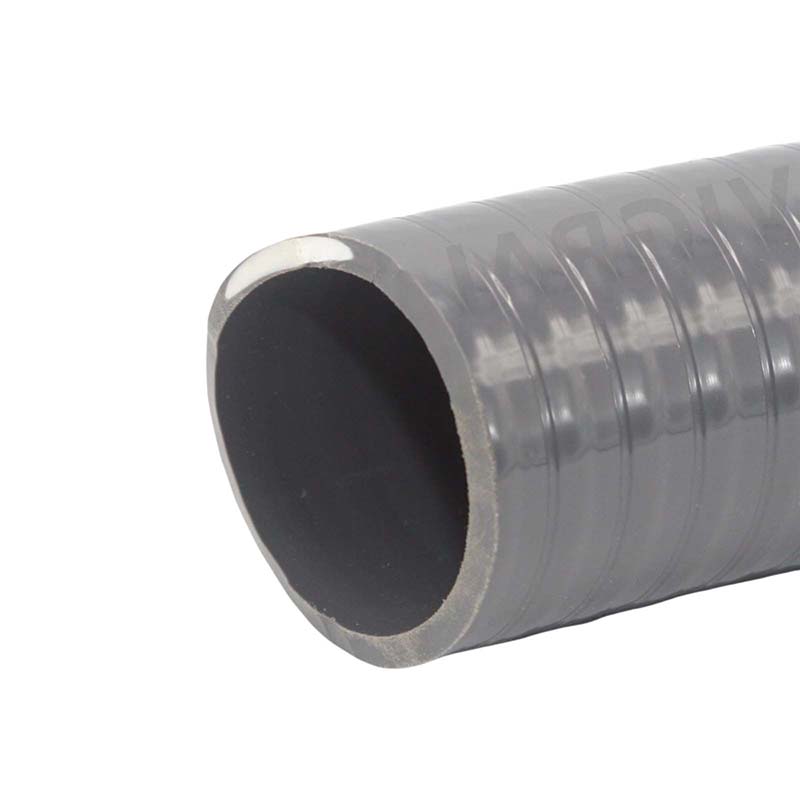 50 x 43 mm PVC Klebe Flex Spiral Schwimmbad Pool Teich Schlauch grau PN 6 bar