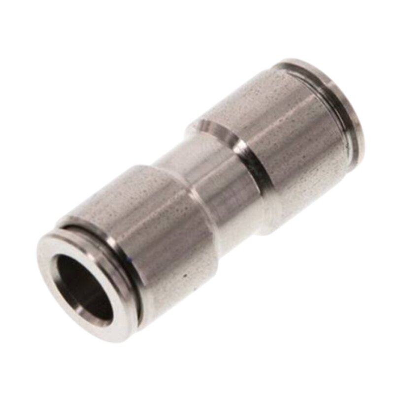 16 mm Pneumatik Schnell Steck Verbinder IQS gerade Edelstahl 1.4404 PA PU Schlauch - PN 16 bar
