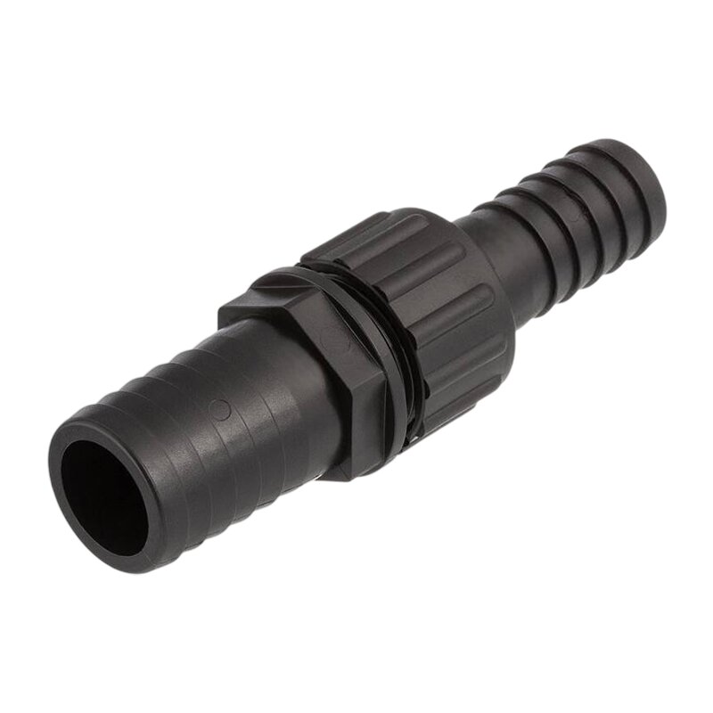 32 x 20 mm Schlauch Verschraubung reduziert 2-fach Stutzen Tülle Pool Teich Garten PP schwarz - PN 6 bar