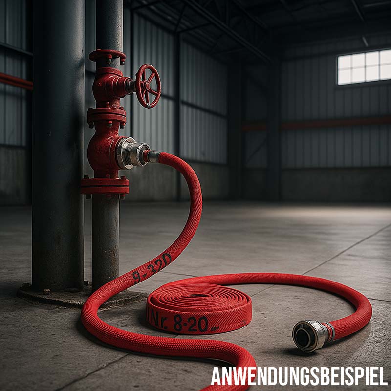 STORZ C KA 66 52 mm 2" Feuerlösch Feuerwehr Pumpen Industrie Schlauch rot CLASS 2 PN 16 bar - 5 m
