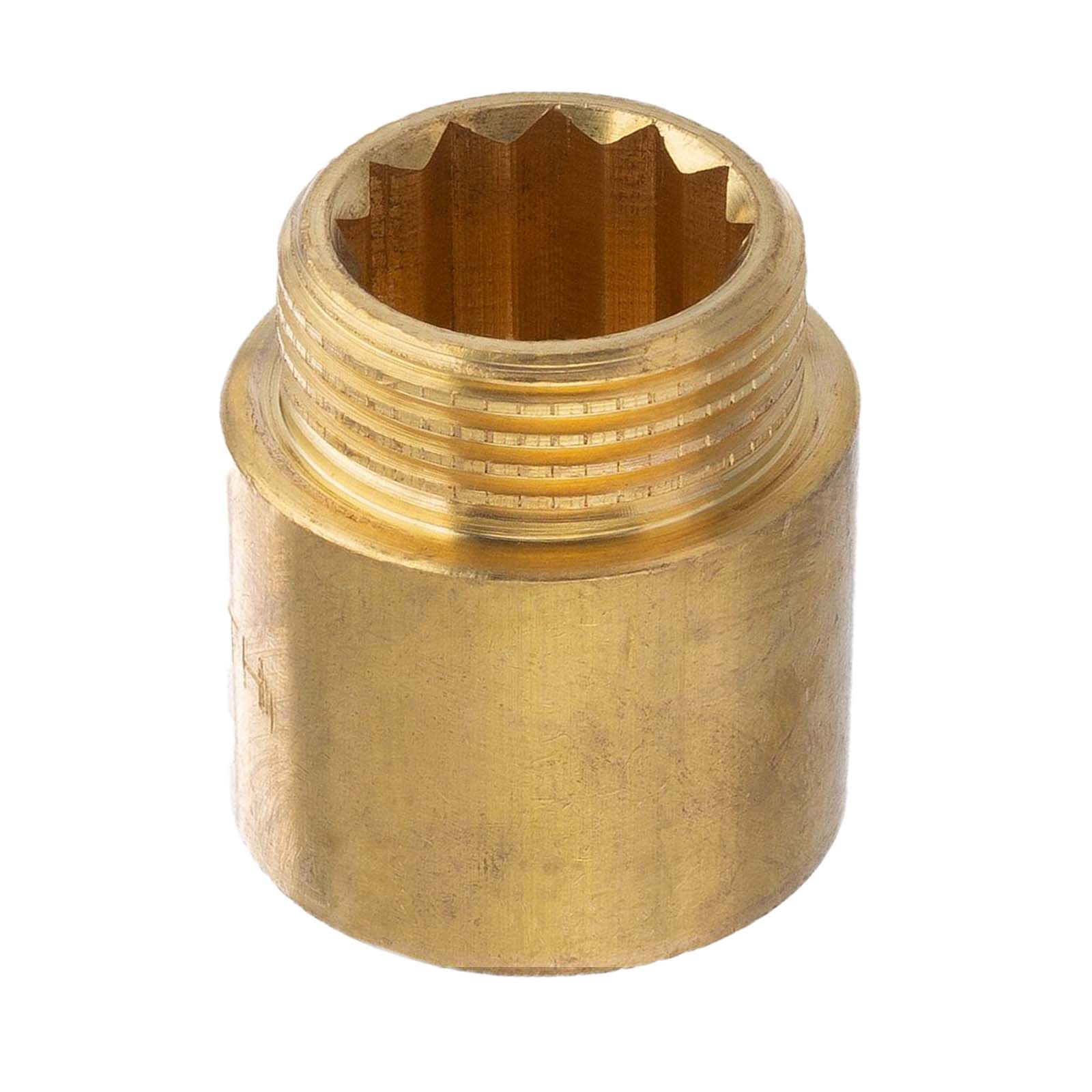 1/2" Hahnverlängerung 100 mm Außen x Innengewinde AG x IG Messing Fittings PN 30 bar