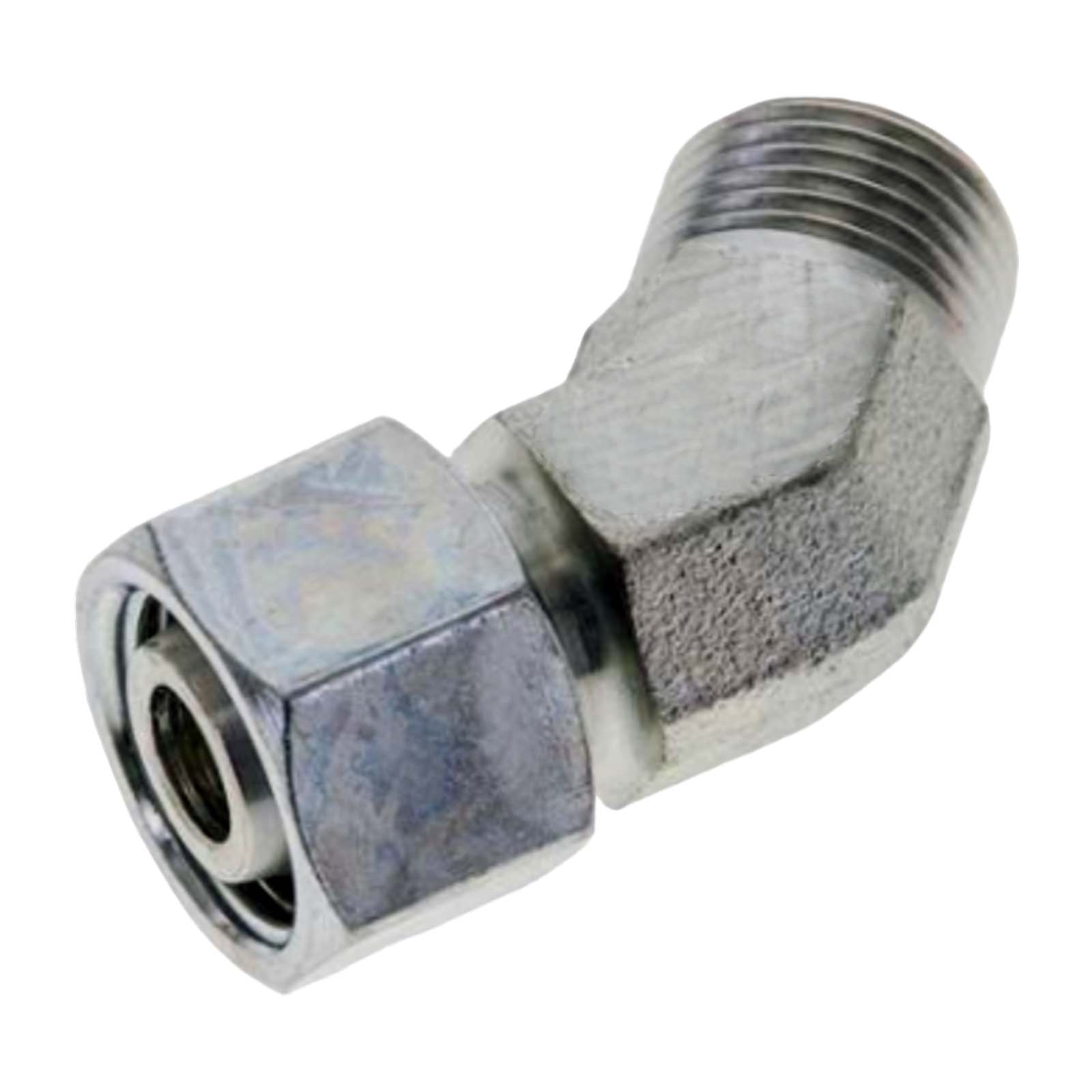 28 L Schneidring Verschraubung einstellbarer Winkel 45° M 36 x 2,0 AG x IG ohne Mutter / Schneidring - PN 160 bar