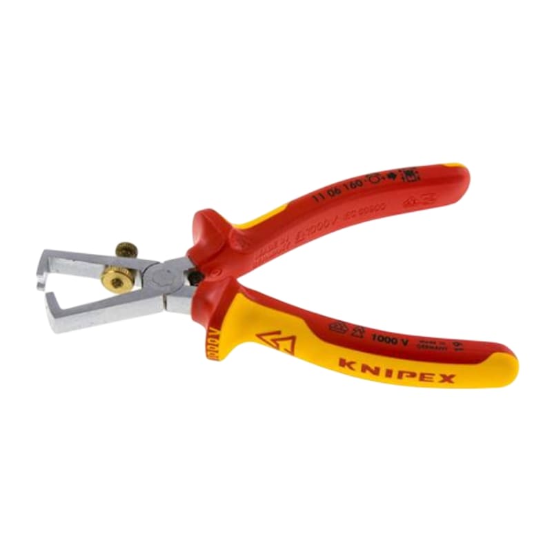160 mm Abisolier Zange verchromt 2K Griffe Knipex