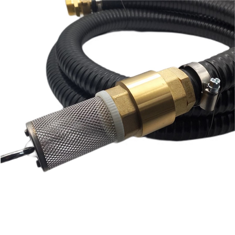 32 mm 1 1/4" Zoll Ansaug Saug Schlauch Pumpen Garnitur schwimmende Entnahme schwarz - 25 m