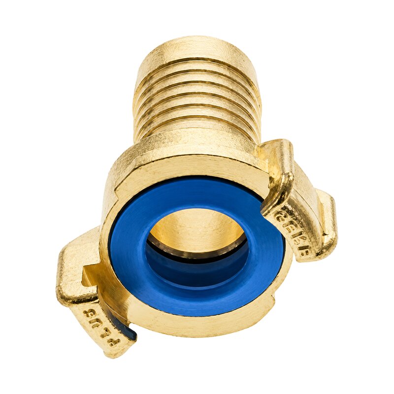 5/8" - 16 mm GEKA plus Schnell Kupplung Schlauch Tülle Stutzen Messing KTW-A DVGW - PN 40 bar