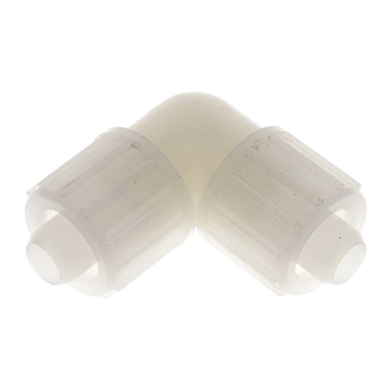 20 x 13 mm x 3/4" T-Stück 90° Außengewinde TX Fitting Gewebe Schlauch Verbinder FDA PVDF weiß - PN 10 bar