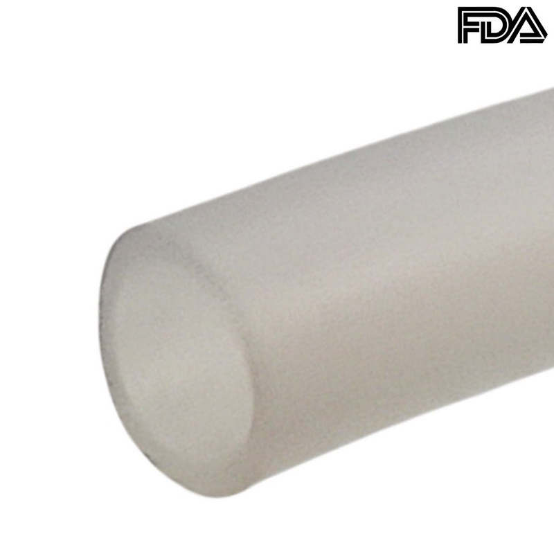 1 x 3 mm Silikon Silicon Industrie Schlauch transparent talkumiert Lebensmittel FDA