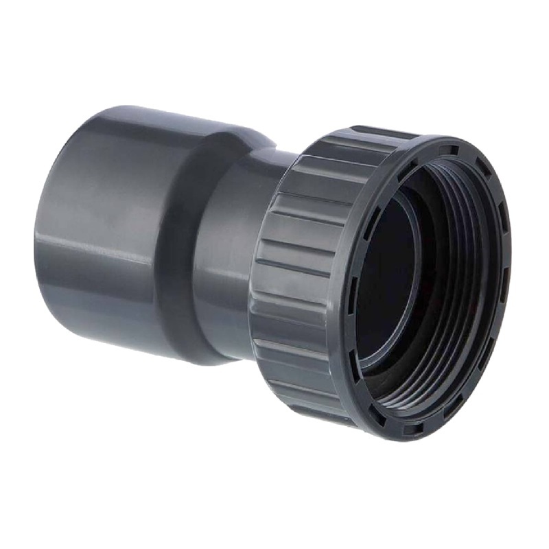 63 mm x 2 1/2" VDL PVC Klebe Fitting 2/3 Verschraubung Überwurfmutter Innengewinde - PN 10 bar