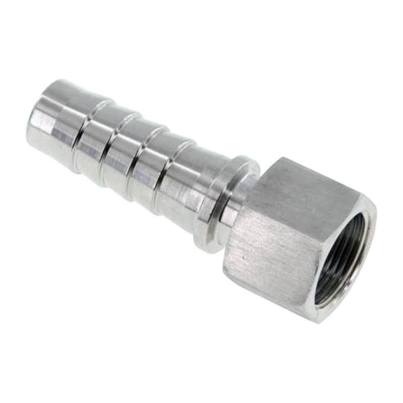 3/4" x 20 mm Schlauch Tülle Stutzen Innengewinde IG ÜWM Nippel Edelstahl AISI 316 VA Fitting - PN 18 bar